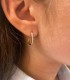 Orecchini Semi Cerchio Oro Giallo 18kt e Diamanti