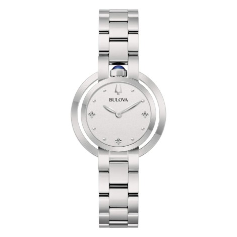 Orologio Acciaio Donna Bulova Rubaiyat 96L342 Bianco