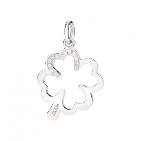 Charm Dodo Quadrifoglio Diamanti DMQDT/9B/B/K