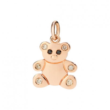 Charm Dodo Orsetto Oro Rosa 9Kt e Diamanti