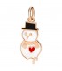 Charms Dodo Oro Rosa e Smalto DMSNOWMAN/9/K