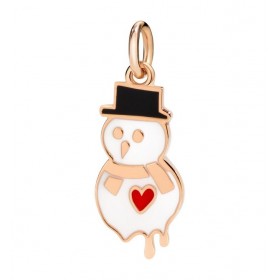 Charms Dodo Oro Rosa e Smalto DMSNOWMAN/9/K