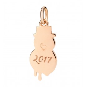 Charms Dodo Oro Rosa e Smalto DMSNOWMAN/9/K