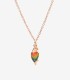Charm Dodo Pappagallo Oro Rosa e Smalto