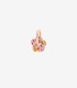 Charm Dodo Fiore Oro Rosa e Zaffiri