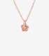 Charm Dodo Fiore Oro Rosa e Zaffiri