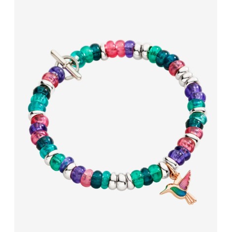 Bracciale Rondelle Dodo Argento & Plastica Riciclata