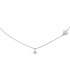 Collana Le Bebé Per Sempre Bimba Oro Bianco 18kt Diamante 0,07ct LBB261