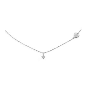 Collana Le Bebé Per Sempre Bimba Oro Bianco 18kt Diamante 0,07ct LBB261