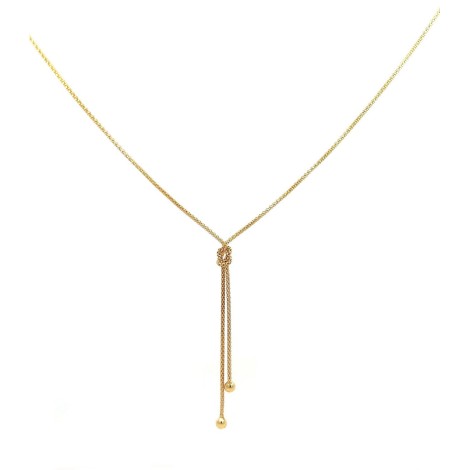 Collana Nodo Oro Giallo 9kt Sali e Scendi