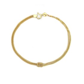 Bracciale Nodo Oro Giallo 9kt Due Fili