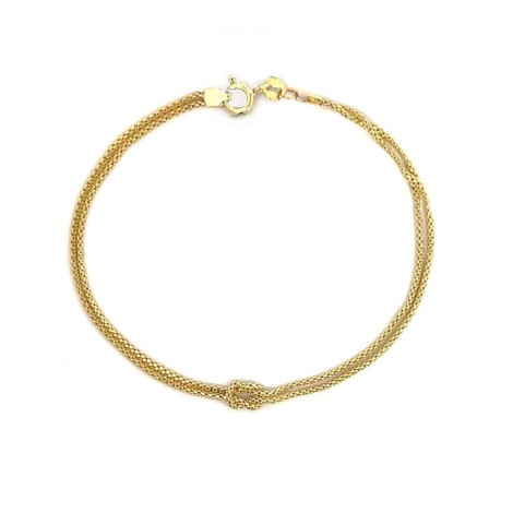 Bracciale Nodo Oro Giallo 9kt Due Fili
