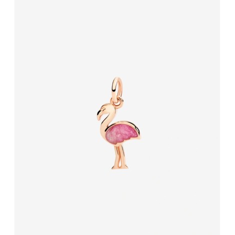 Charm Dodo Fenicottero Oro Rosa e Smalto