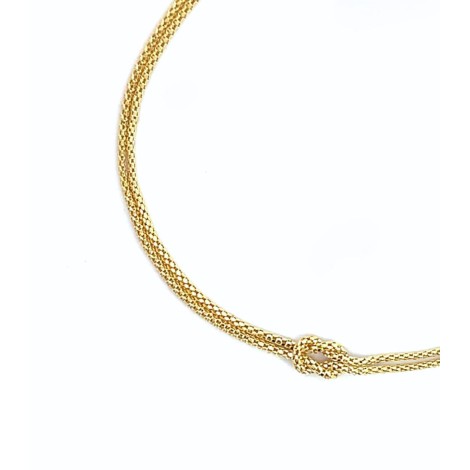 Bracciale Nodo Oro Giallo 9kt Due Fili