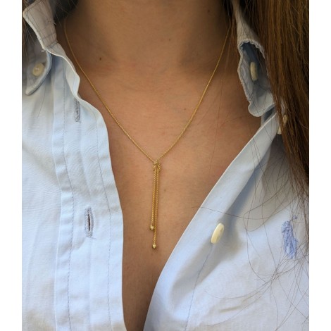 Collana Nodo Oro Giallo 9kt Sali e Scendi