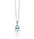 Collana Miluna Acquamarina Ovale e Diamanti CLD4732