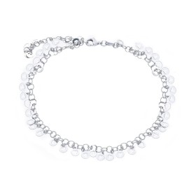 Cavigliera Donna Argento Charms Cuori Pendenti