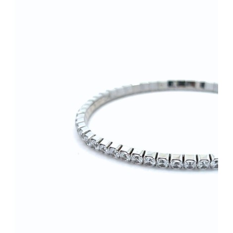 Bracciale Tennis Argento e Zirconi Bianchi