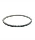 Bracciale Tennis Argento Scuro e Zirconi Neri