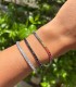 Bracciale Tennis Argento e Zirconi Colorati