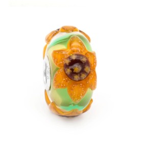 Beads Trollbeads Campo di Girasoli TGLBE-20458 Edizione Limitata