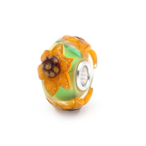 Beads Trollbeads Campo di Girasoli TGLBE-20458 Edizione Limitata