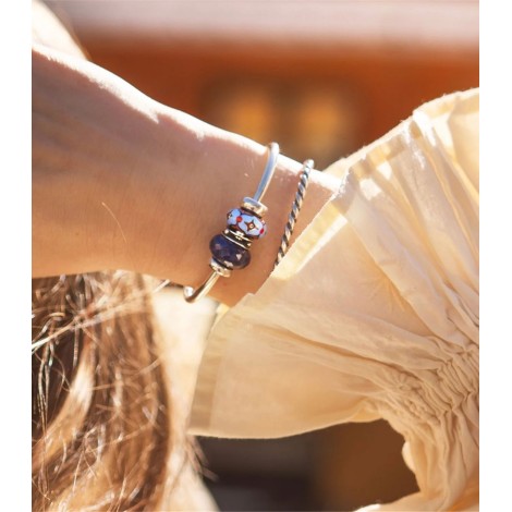 Beads Trollbeads Luce di Porcellana Azzurra TGLBE-00251 Edizione Limitata