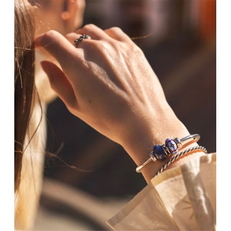 Beads Trollbeads Luce di Porcellana Azzurra TGLBE-00251 Edizione Limitata