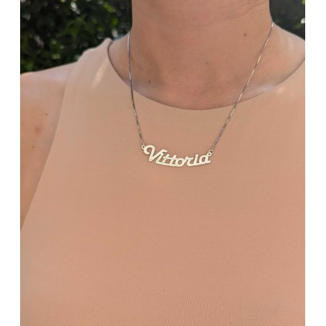 Collana con Nome Argento
