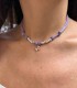 Collana Dodo Farfalla Oro Rosa e Granelli Argento