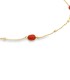 Cavigliera Sfere Argento Dorato Pasta di Corallo