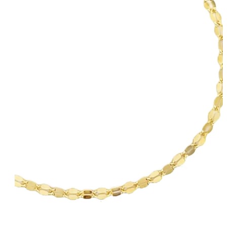 Cavigliera Maglia Doppia Argento Dorato