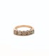 Anello Cinque Diamanti Brown 1,5 ct G SI in Oro Rosa 18kt