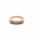 Anello Cinque Diamanti Brown 0,91 ct G SI in Oro Rosa 18kt