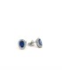 Orecchini Zaffiro in Oro Bianco 18 kt e Diamanti Bianchi FG VS