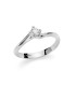 Anello Solitario Miluna Diamanti Oro Bianco 18Kt e Diamante
