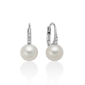 Orecchini Miluna Oro Bianco 18kt e Perle PER2784