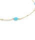 Cavigliera Sfere Argento Dorato Pasta Turchese