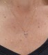Collana Croce Diamanti Oro Giallo 9kt