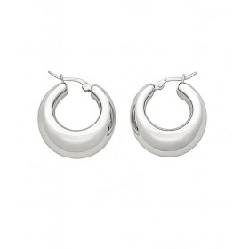 Orecchini a Cerchio Argento Bombati