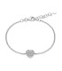 Bracciale Miluna Argento Cuore e Topazi 0,5 ct BRD1093
