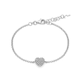 Bracciale Miluna Argento Cuore e Topazi 0,5 ct BRD1093