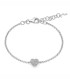 Bracciale Miluna Argento Cuore e Topazi 0,33 ct BRD1092