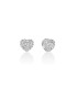 Orecchini Miluna Argento Cuore e Topazi 0,53 ct ERD3108