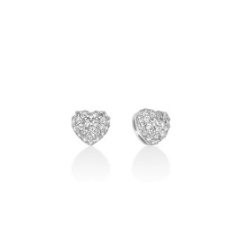 Orecchini Miluna Argento Cuore e Topazi 0,53 ct ERD3108