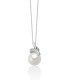 Collana Miluna Oro Bianco 9kt Perla e Diamanti 0,008 ct PCL6730X