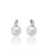 Orecchini Miluna Oro Bianco 9kt Perle e Diamanti 0,016 ct PER2851X