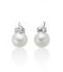 Orecchini Miluna Oro Bianco 9kt Perle e Diamanti 0,012 ct PER2852X