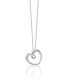 Collana Miluna Cuore Oro Bianco 9kt e Diamante 0,003 ct CLD4986X