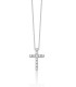 Collana Croce Miluna Oro Bianco 9kt e Diamanti 0,008 ct CLD4981X